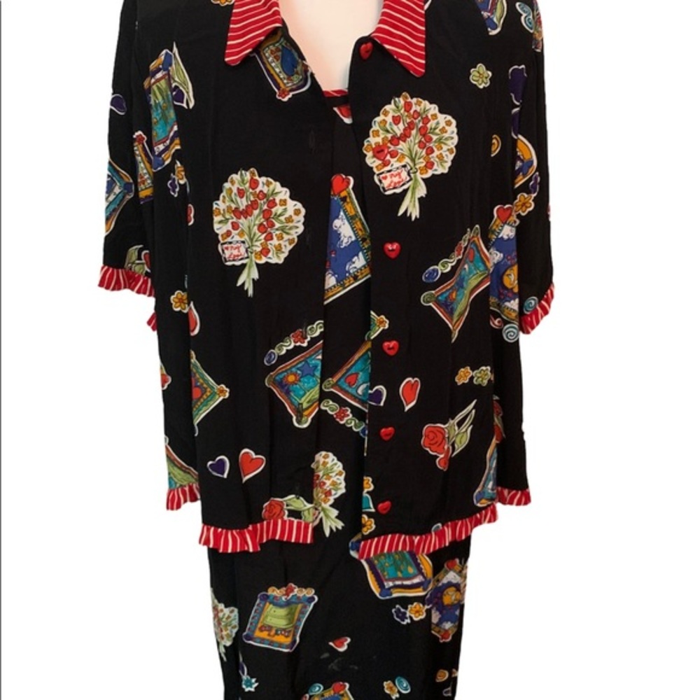 SA Rose Maxi Dress and Shirt Jacket-Large